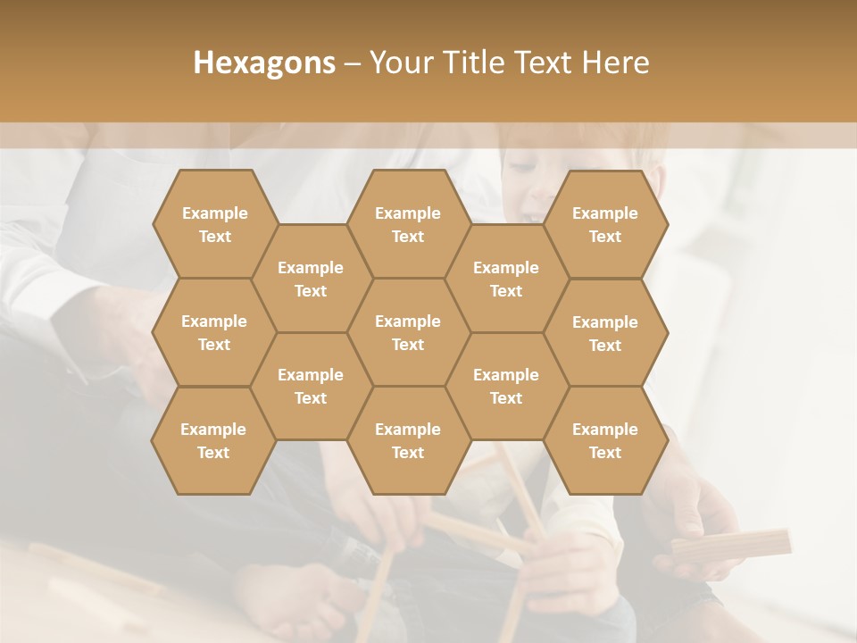 A Man Sitting On The Floor With A Child PowerPoint Template