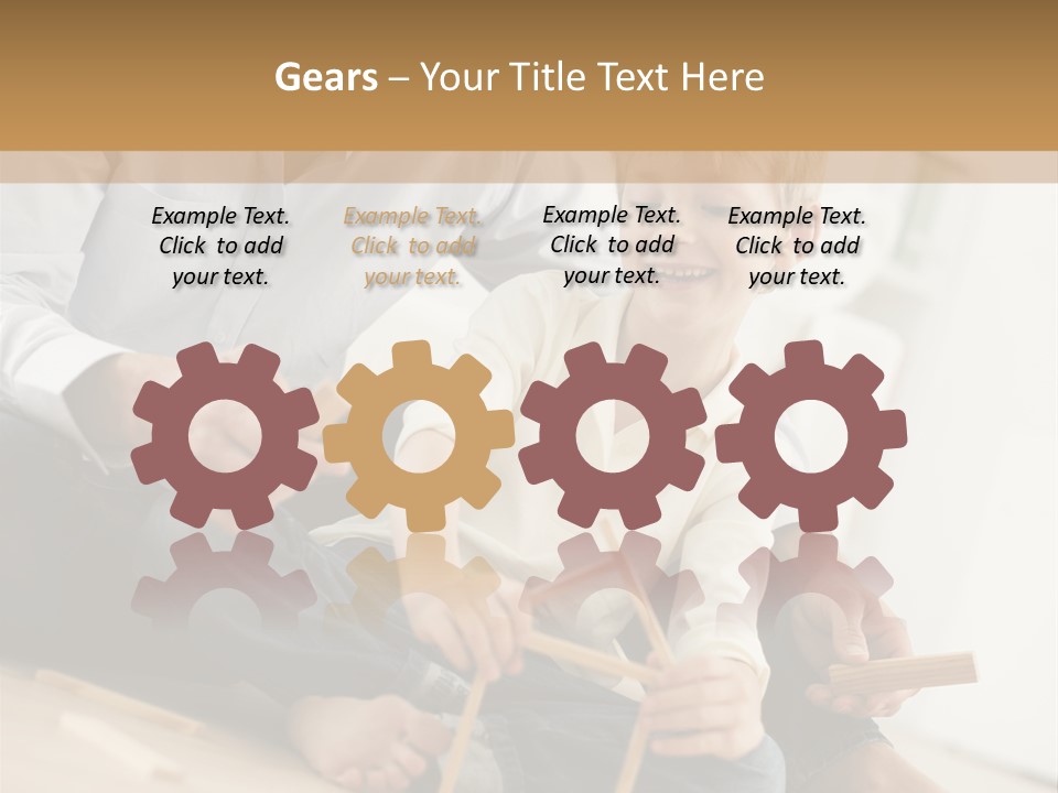 A Man Sitting On The Floor With A Child PowerPoint Template