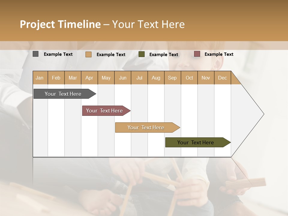 A Man Sitting On The Floor With A Child PowerPoint Template