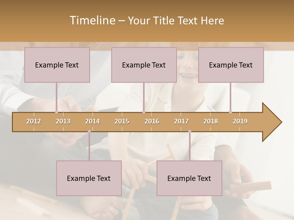 A Man Sitting On The Floor With A Child PowerPoint Template