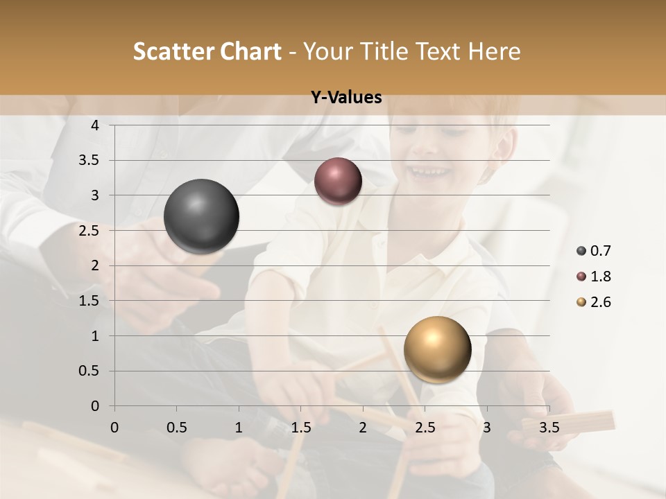 A Man Sitting On The Floor With A Child PowerPoint Template