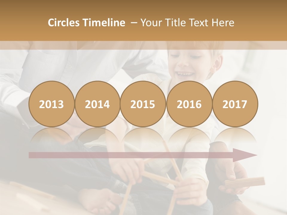 A Man Sitting On The Floor With A Child PowerPoint Template