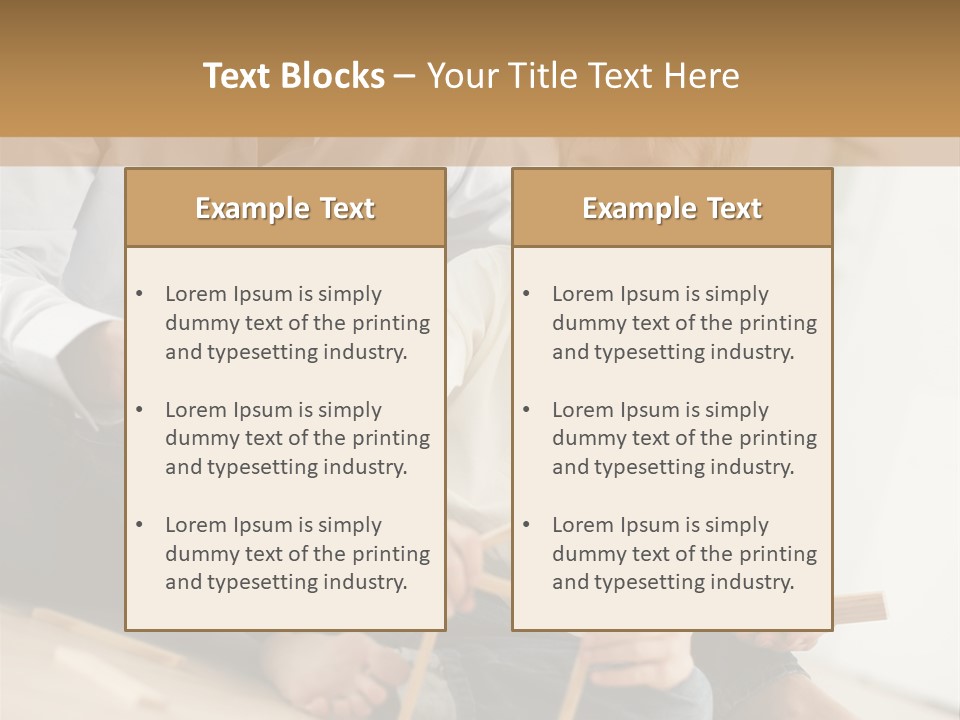 A Man Sitting On The Floor With A Child PowerPoint Template