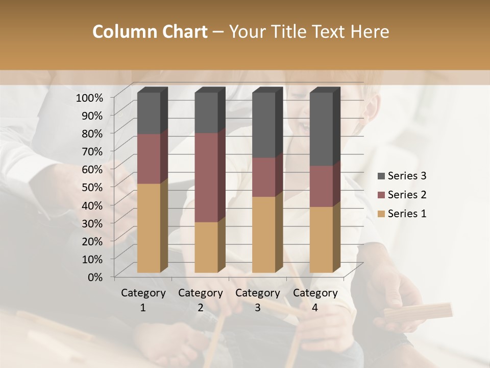 A Man Sitting On The Floor With A Child PowerPoint Template