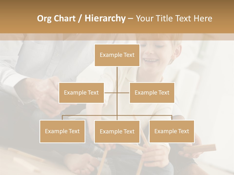 A Man Sitting On The Floor With A Child PowerPoint Template
