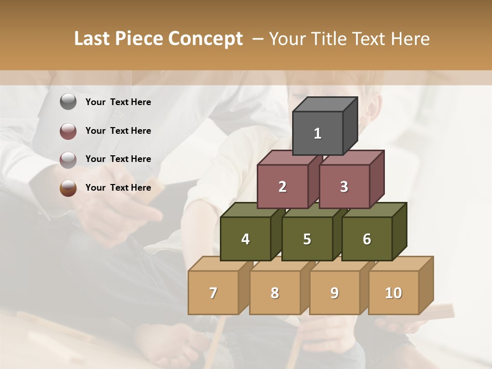 A Man Sitting On The Floor With A Child PowerPoint Template