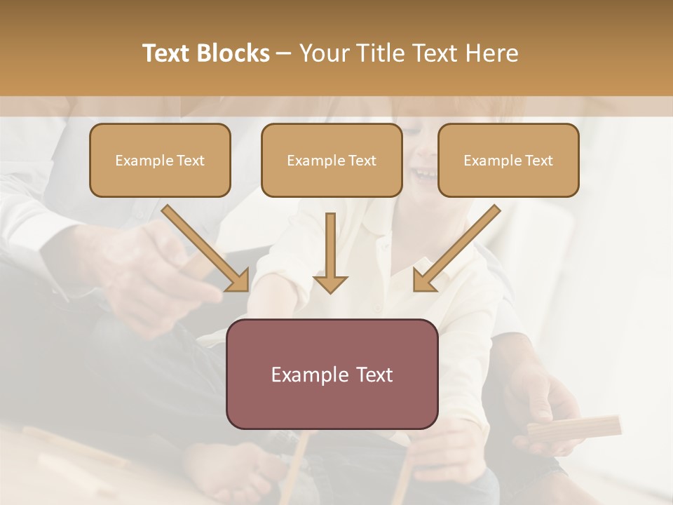 A Man Sitting On The Floor With A Child PowerPoint Template