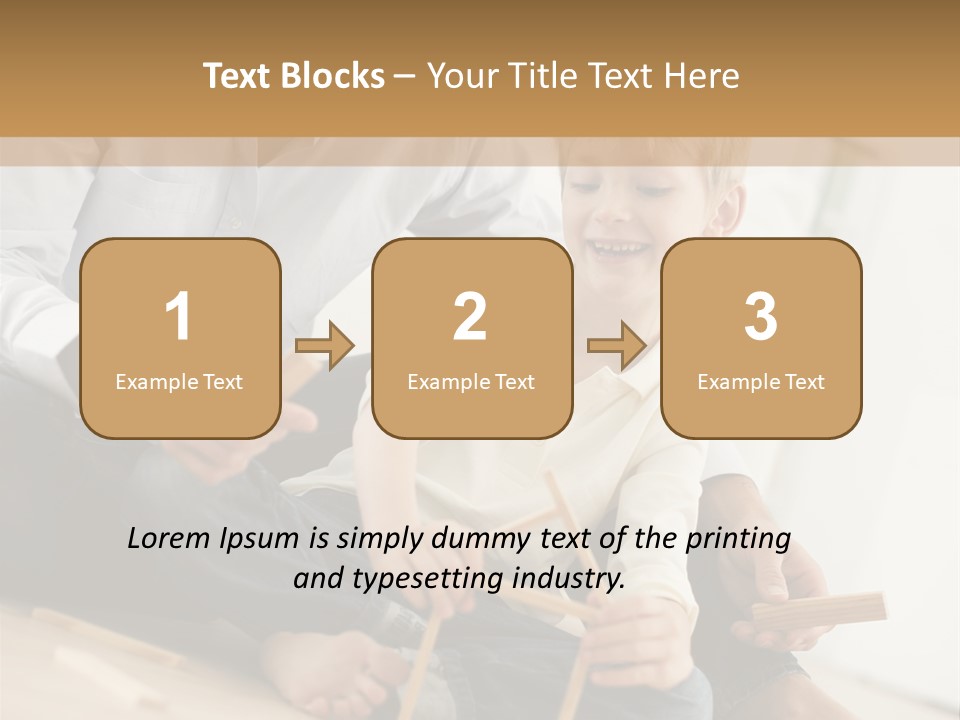 A Man Sitting On The Floor With A Child PowerPoint Template