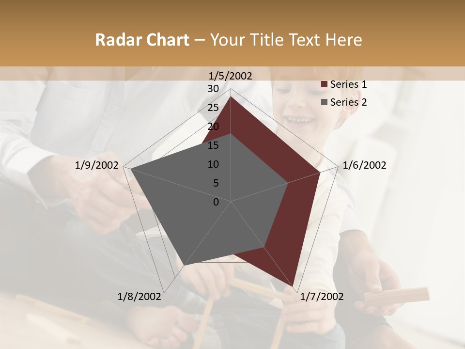 A Man Sitting On The Floor With A Child PowerPoint Template