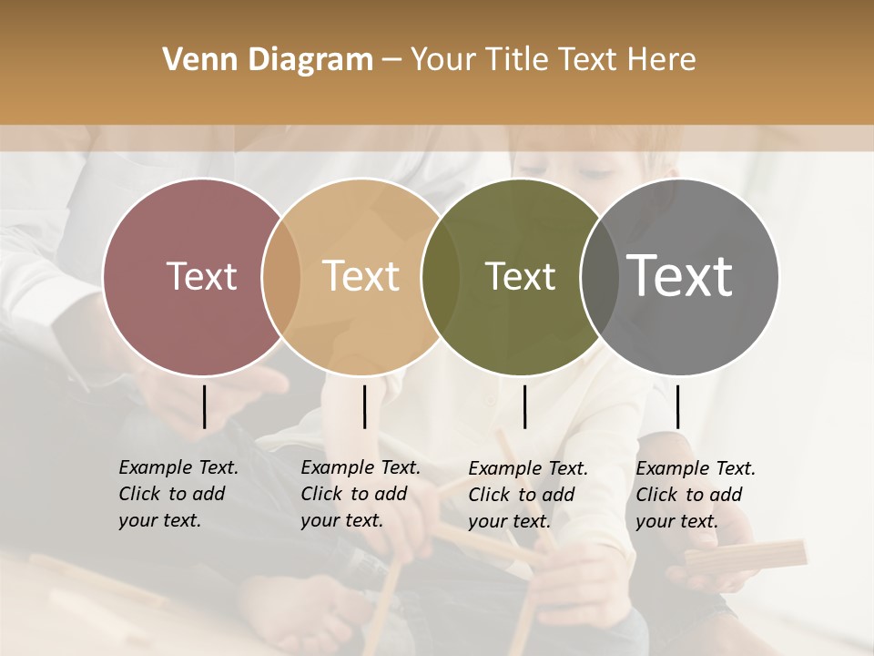 A Man Sitting On The Floor With A Child PowerPoint Template