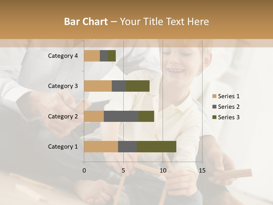 A Man Sitting On The Floor With A Child PowerPoint Template