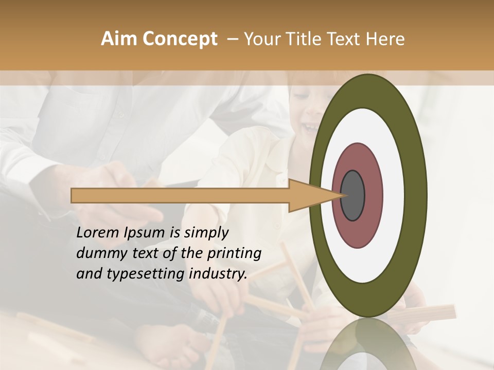 A Man Sitting On The Floor With A Child PowerPoint Template