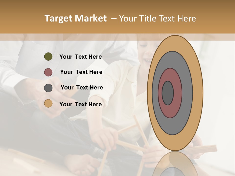 A Man Sitting On The Floor With A Child PowerPoint Template