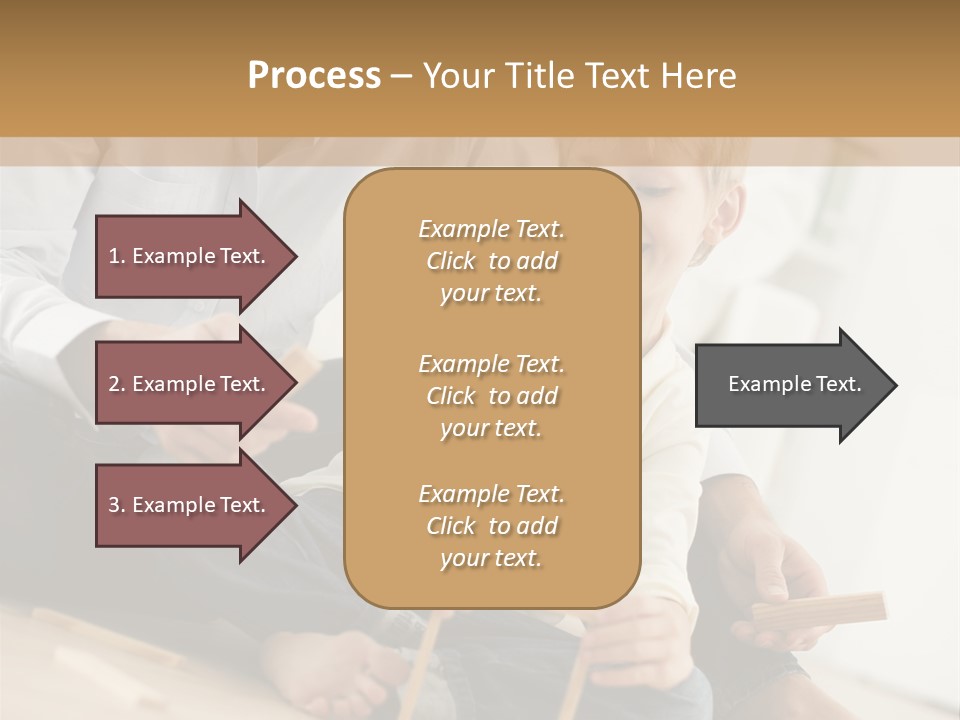 A Man Sitting On The Floor With A Child PowerPoint Template