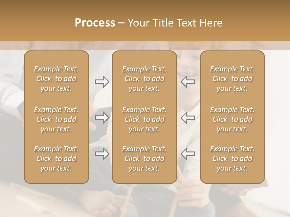 A Man Sitting On The Floor With A Child PowerPoint Template