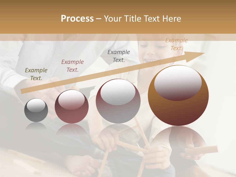 A Man Sitting On The Floor With A Child PowerPoint Template