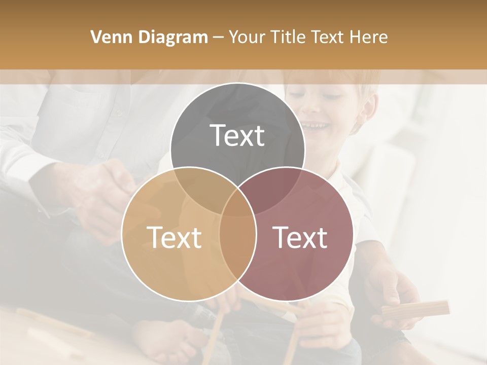 A Man Sitting On The Floor With A Child PowerPoint Template