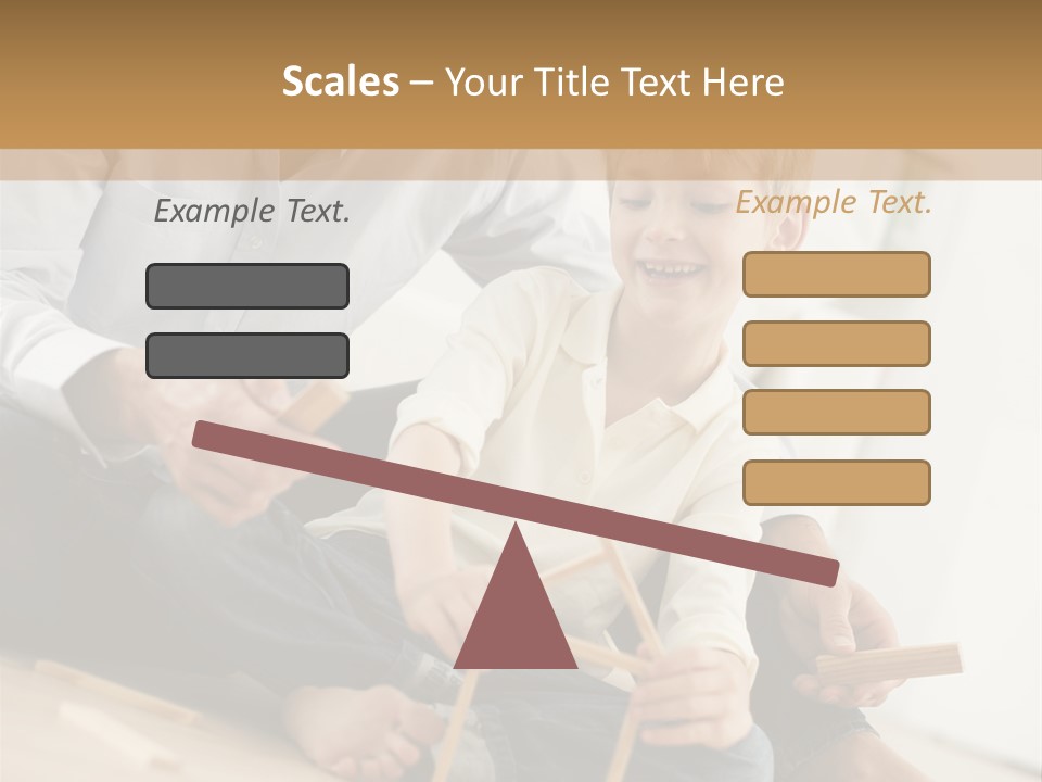 A Man Sitting On The Floor With A Child PowerPoint Template