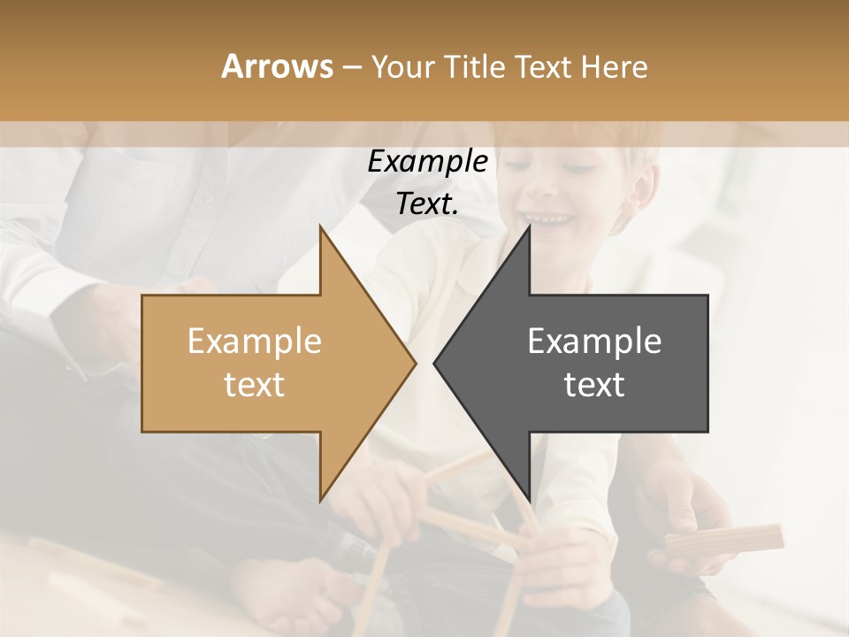 A Man Sitting On The Floor With A Child PowerPoint Template