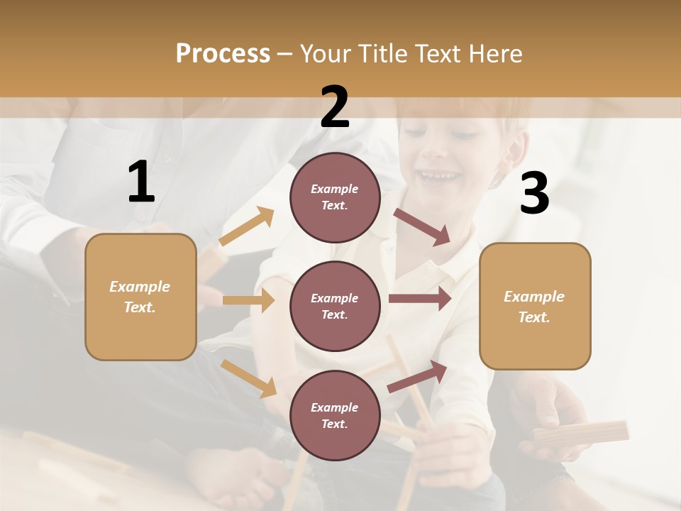 A Man Sitting On The Floor With A Child PowerPoint Template