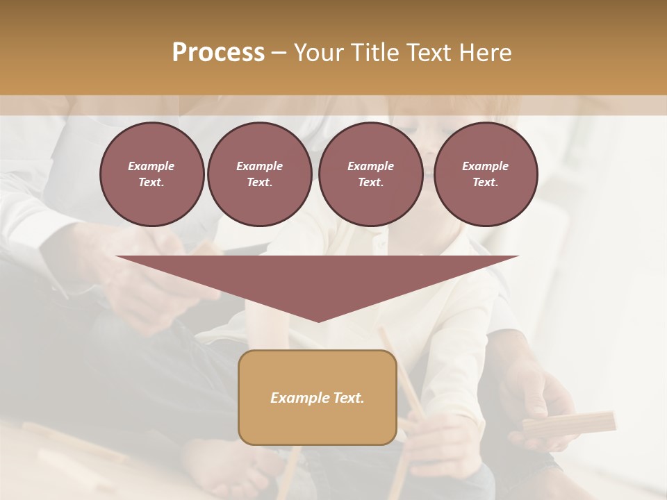 A Man Sitting On The Floor With A Child PowerPoint Template