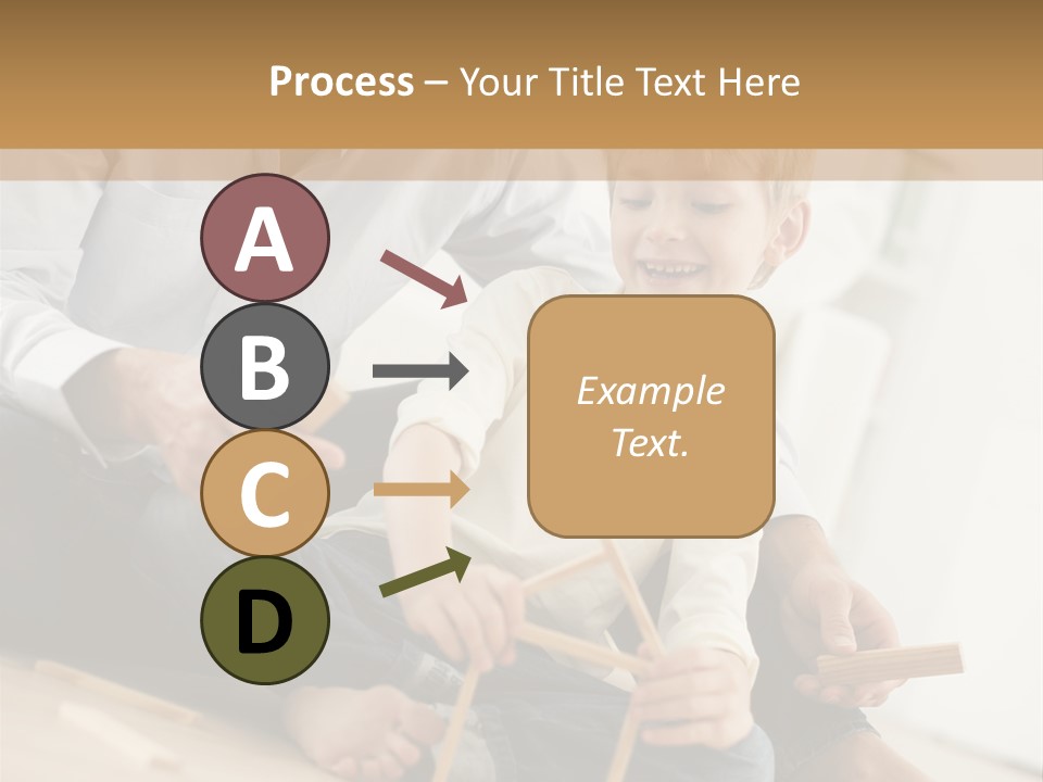 A Man Sitting On The Floor With A Child PowerPoint Template
