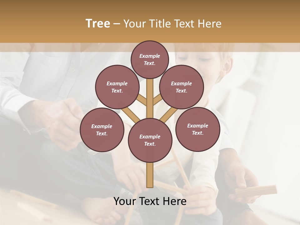 A Man Sitting On The Floor With A Child PowerPoint Template