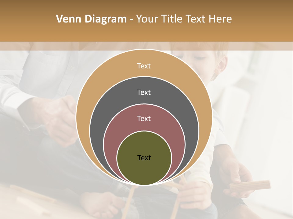A Man Sitting On The Floor With A Child PowerPoint Template