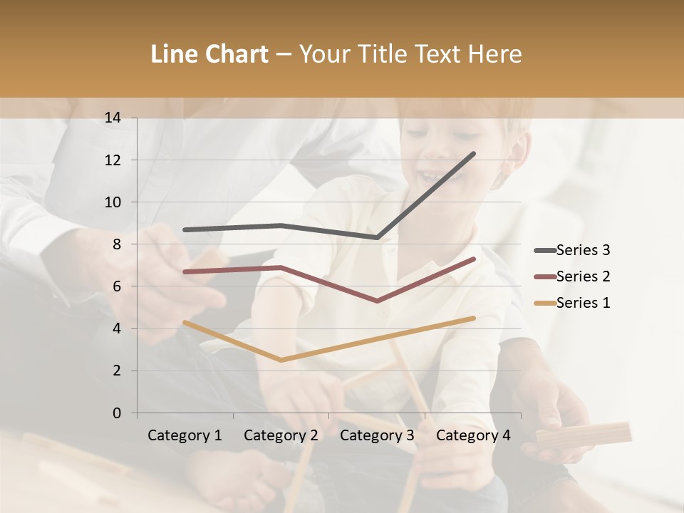 A Man Sitting On The Floor With A Child PowerPoint Template