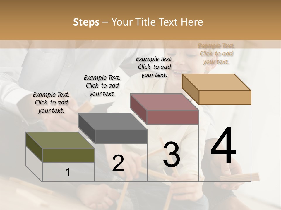 A Man Sitting On The Floor With A Child PowerPoint Template