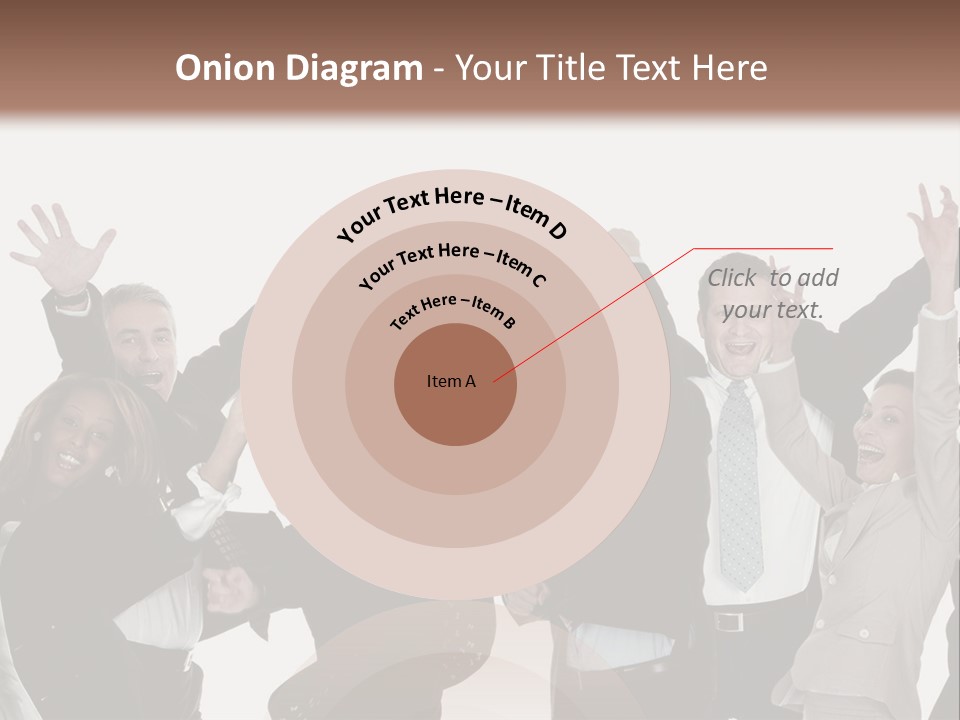 A Group Of People With Their Hands Up In The Air PowerPoint Template