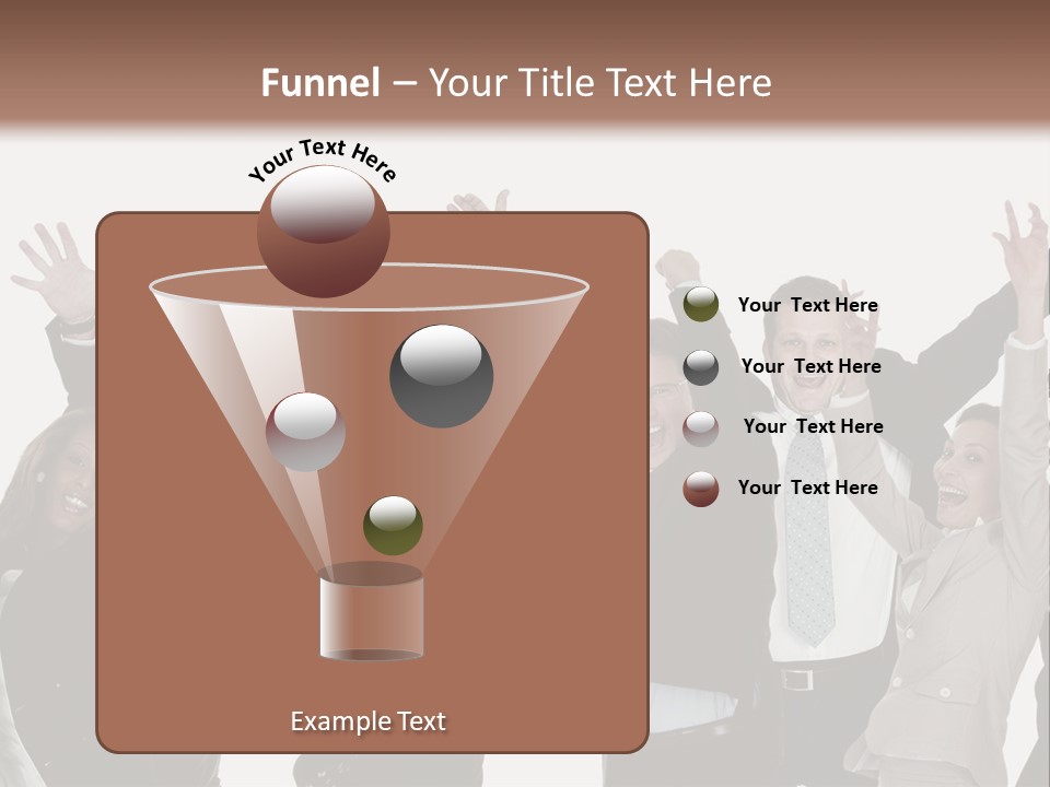 A Group Of People With Their Hands Up In The Air PowerPoint Template
