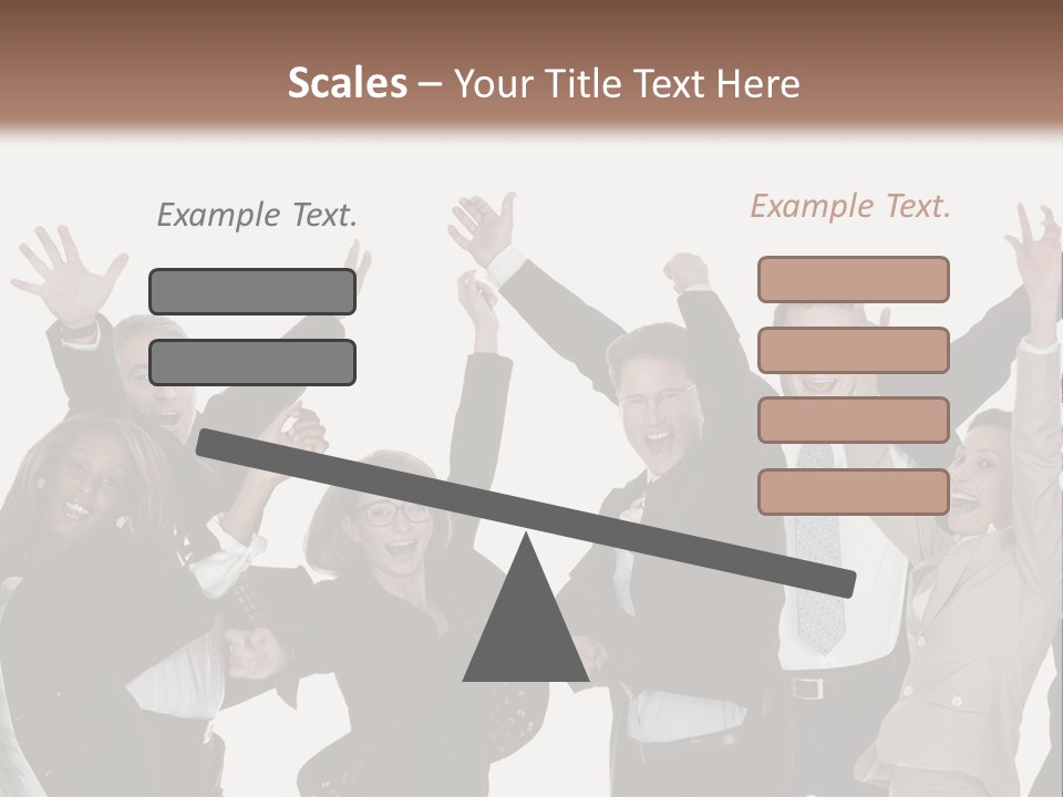 A Group Of People With Their Hands Up In The Air PowerPoint Template