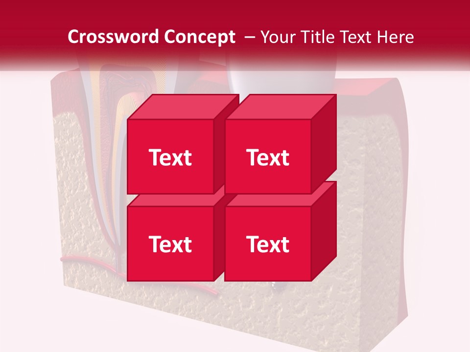 A Tooth With A Dental Implant On Top Of It PowerPoint Template