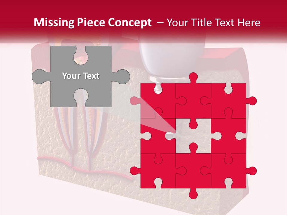 A Tooth With A Dental Implant On Top Of It PowerPoint Template