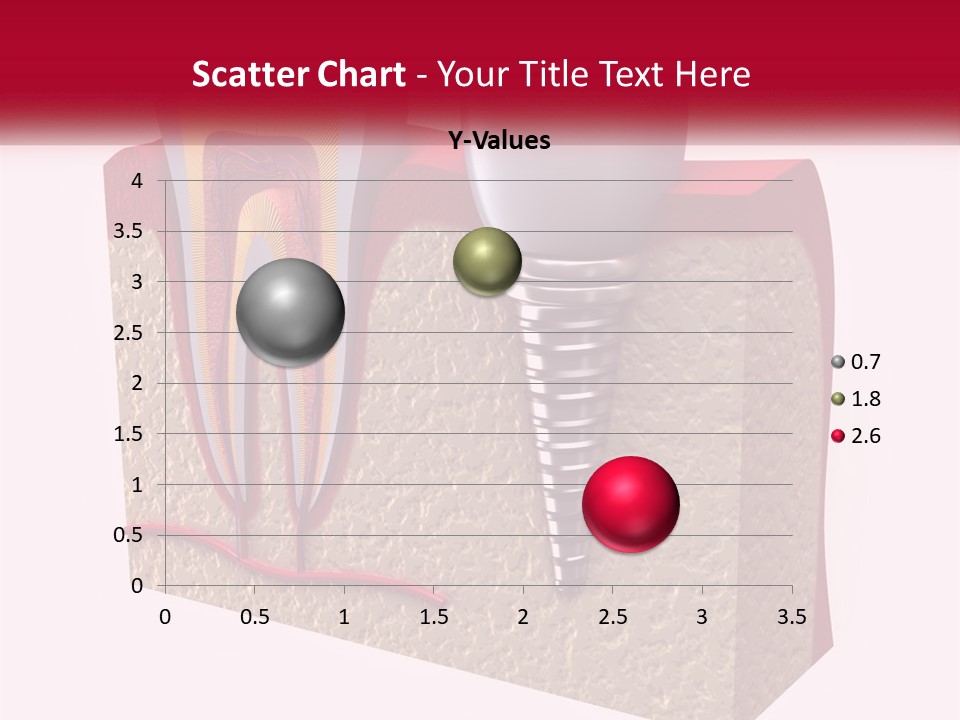 A Tooth With A Dental Implant On Top Of It PowerPoint Template