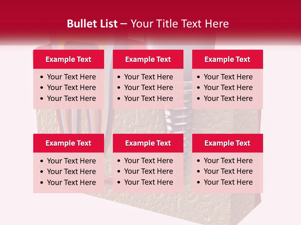 A Tooth With A Dental Implant On Top Of It PowerPoint Template