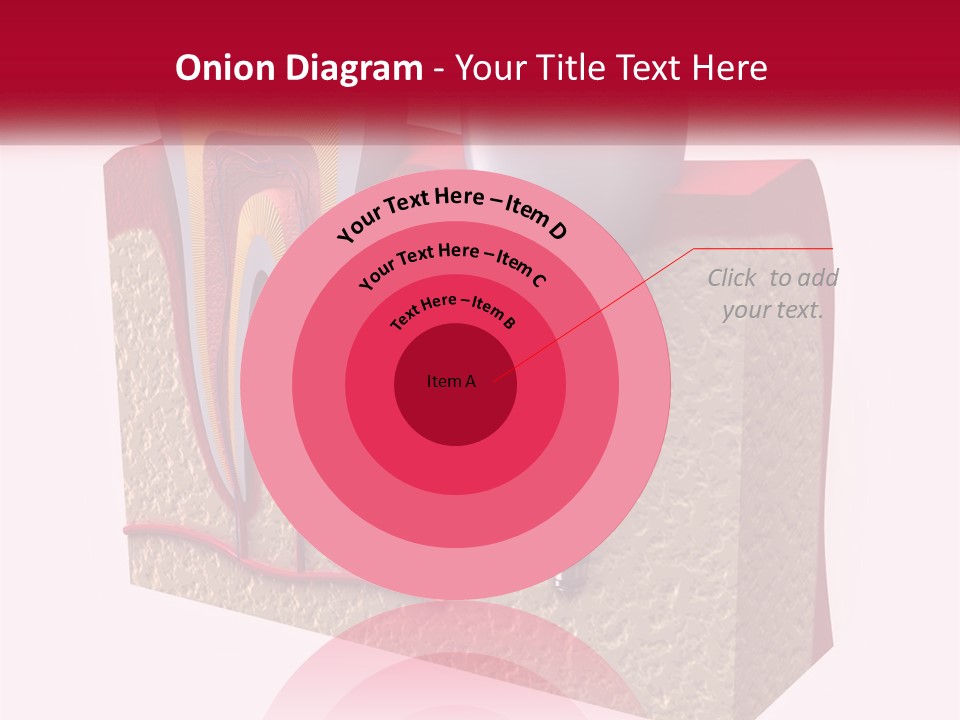 A Tooth With A Dental Implant On Top Of It PowerPoint Template