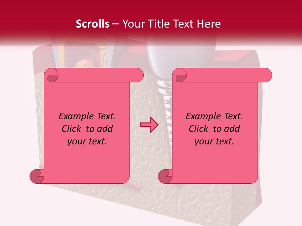 A Tooth With A Dental Implant On Top Of It PowerPoint Template