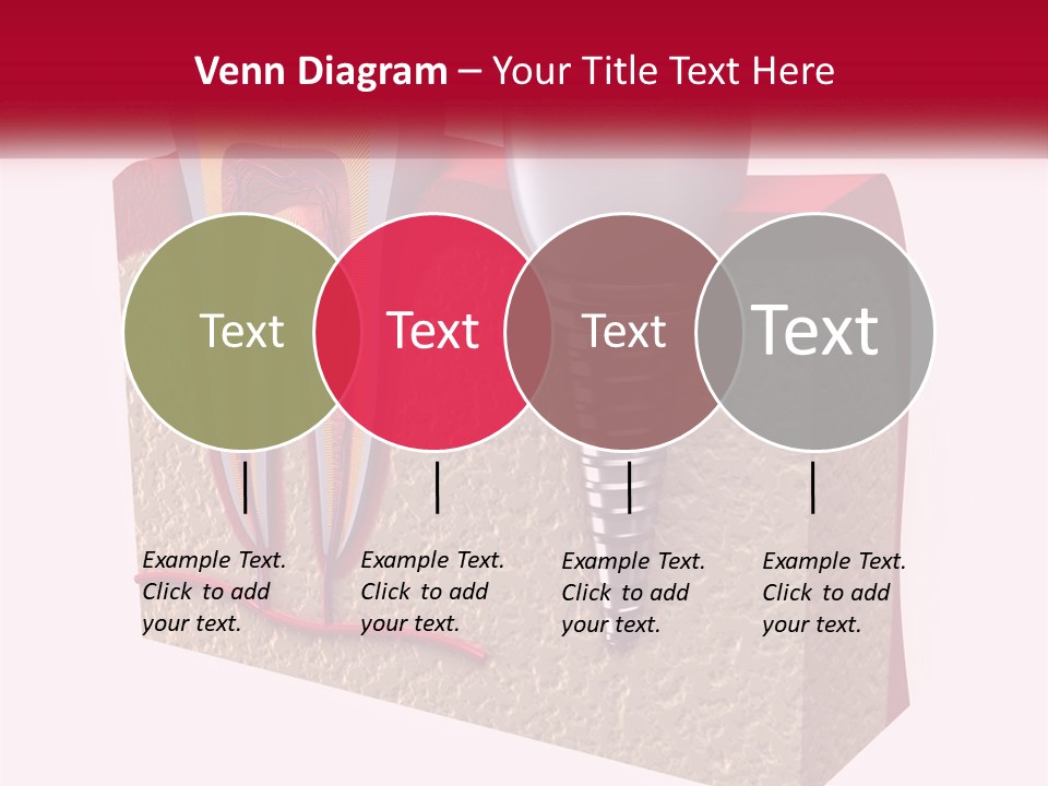 A Tooth With A Dental Implant On Top Of It PowerPoint Template