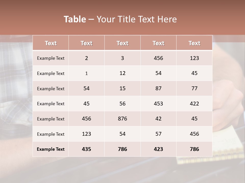 A Man Writing On A Piece Of Paper With A Pen PowerPoint Template
