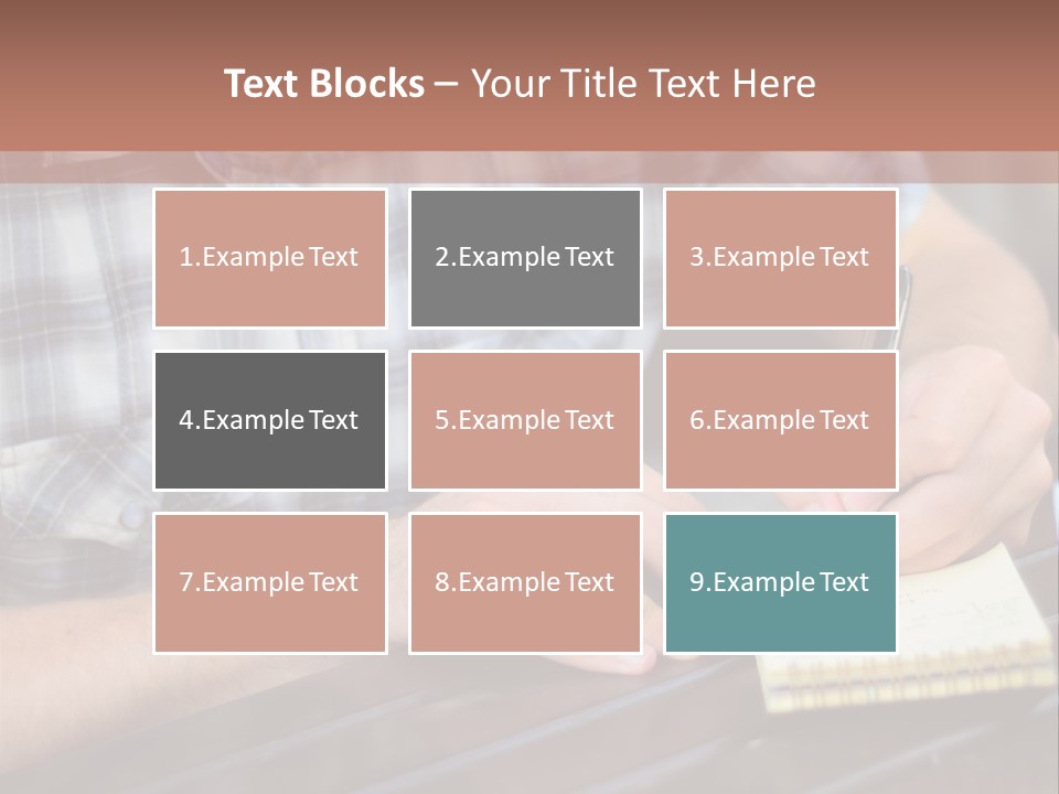 A Man Writing On A Piece Of Paper With A Pen PowerPoint Template