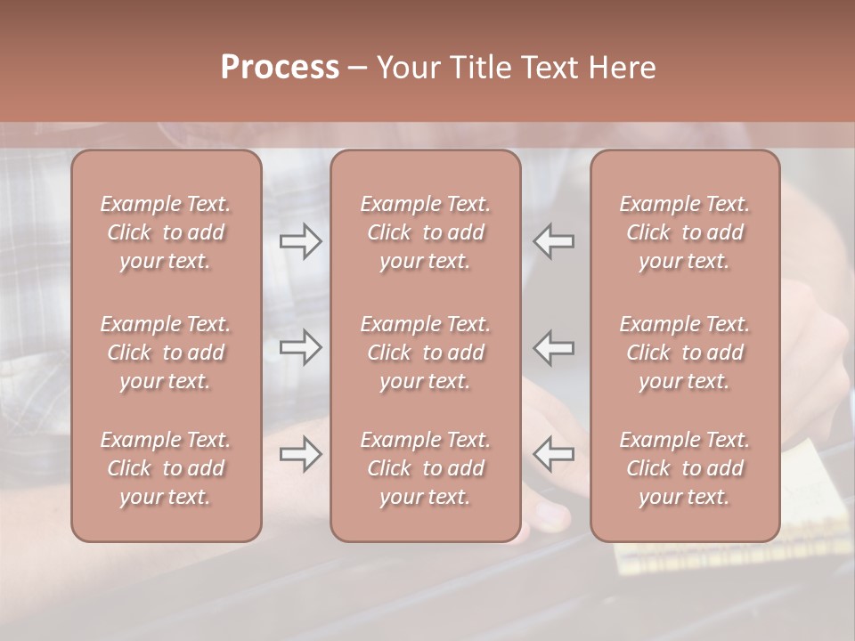 A Man Writing On A Piece Of Paper With A Pen PowerPoint Template