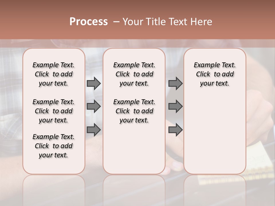 A Man Writing On A Piece Of Paper With A Pen PowerPoint Template