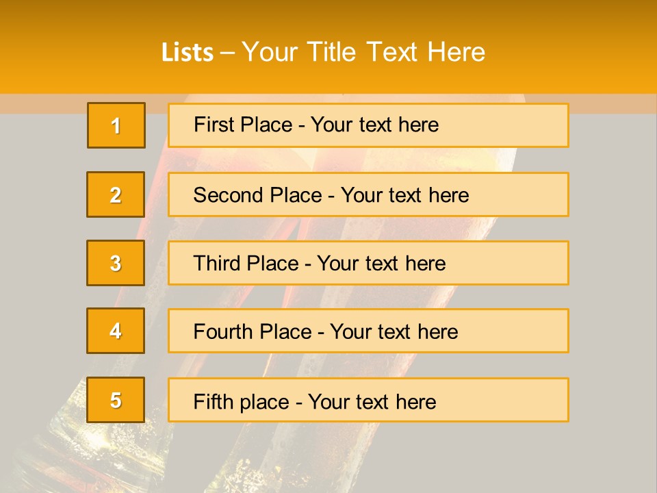 Two Glasses Of Beer On A Table With A Black Background PowerPoint Template