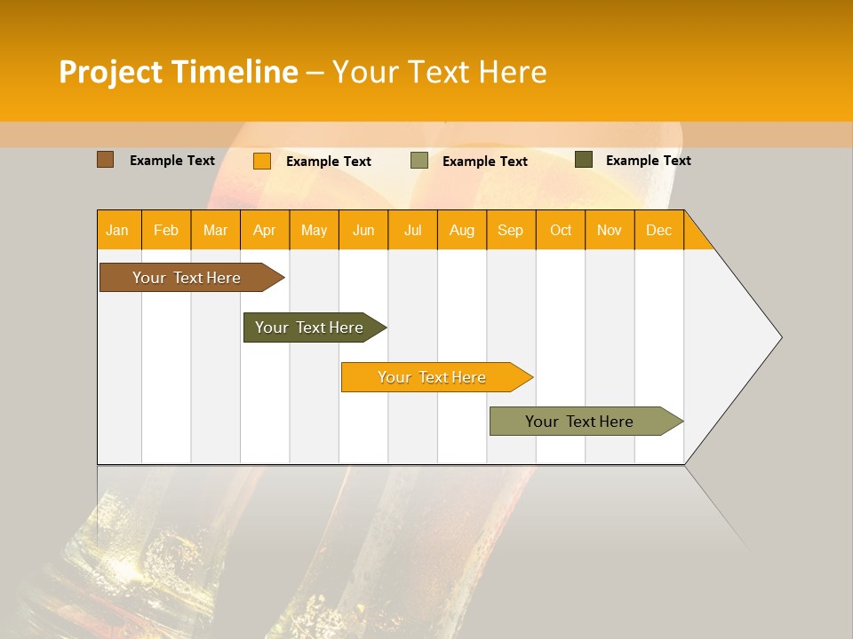 Two Glasses Of Beer On A Table With A Black Background PowerPoint Template
