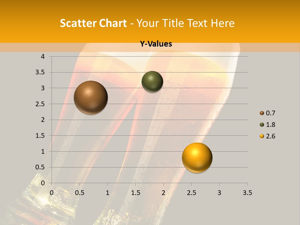 Two Glasses Of Beer On A Table With A Black Background PowerPoint Template