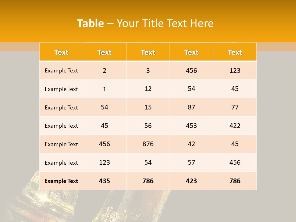 Two Glasses Of Beer On A Table With A Black Background PowerPoint Template