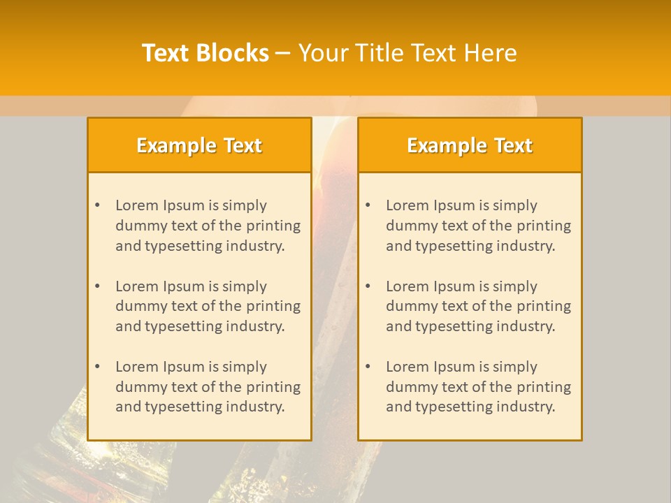 Two Glasses Of Beer On A Table With A Black Background PowerPoint Template
