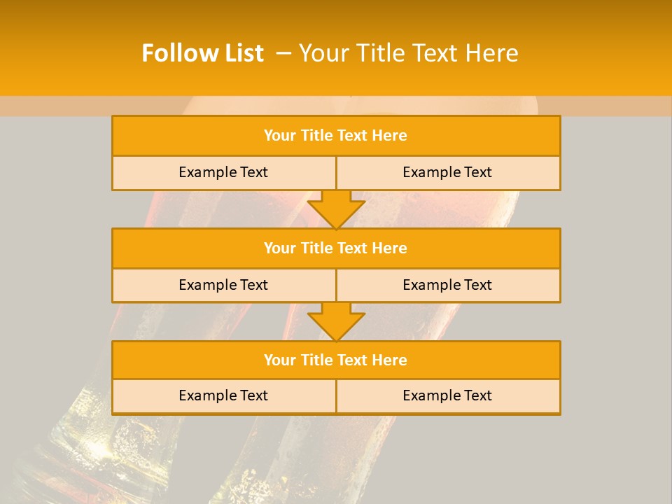 Two Glasses Of Beer On A Table With A Black Background PowerPoint Template